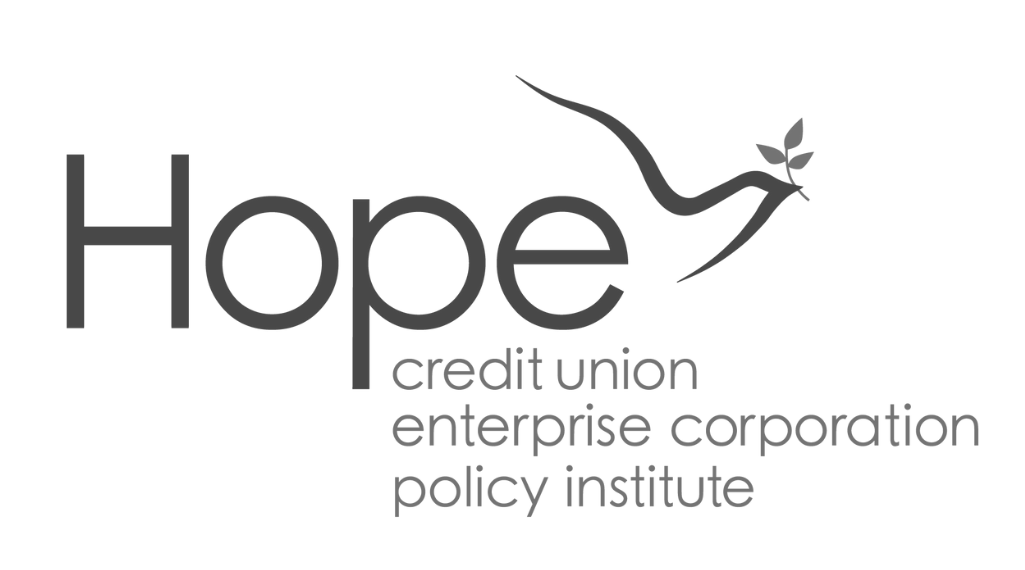 Hope logo with credit union enterprise corporation policy institute below